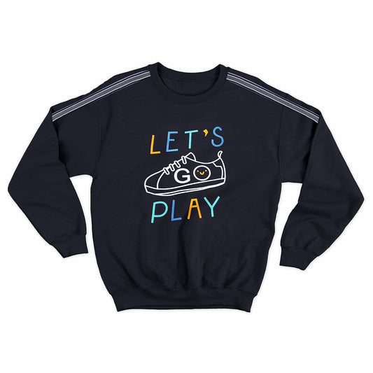 Let’s play Lettering Sweatshirt-505