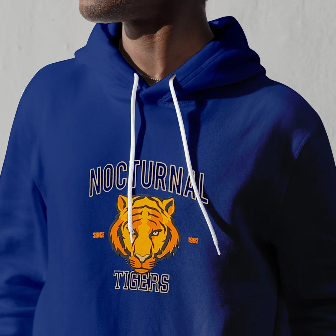 Nocturnal Tigers Blue Hoodie - 522