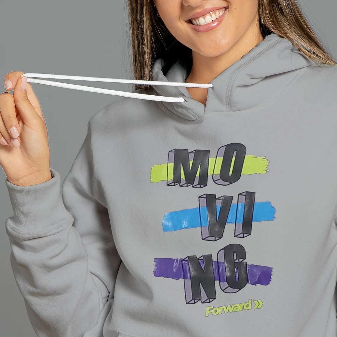 Moving Forward Asymmetrical Stripes Hoodie - 517