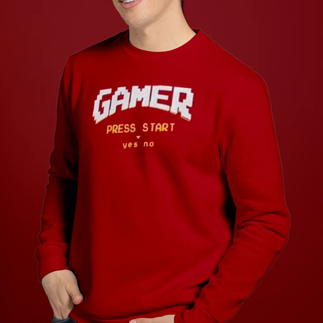 Gamer Press Start Sweatshirt - 514
